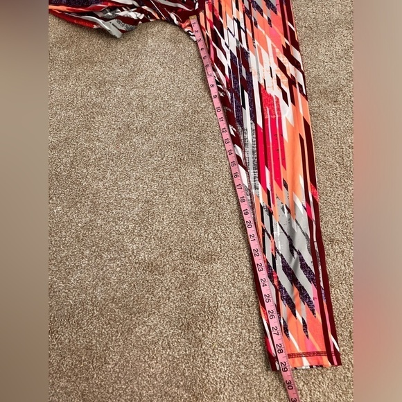 New York & Company Multicolor Athletic Pull On Leggings Size Medium - Picture 8 of 10